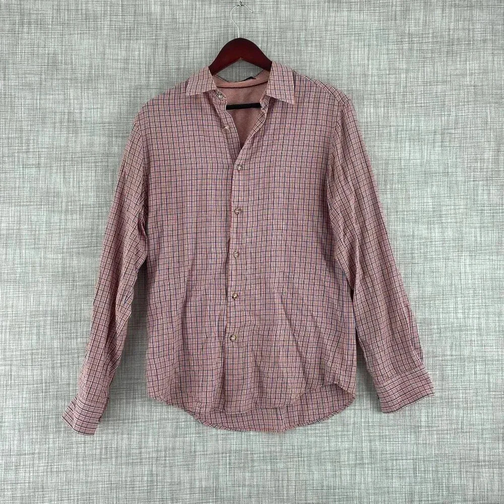 Elie Tahari Mens Size L Shirt Button Down Long Sleeve 1249